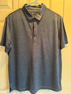 Zella Men’s Heathered Slate Blue Polo